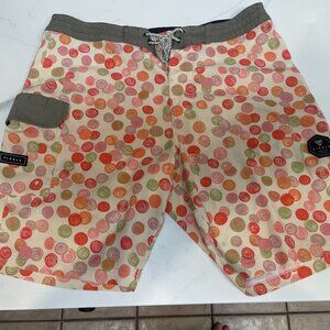 Vissla “Spun Out” Upcycled Coconut Boardshorts | Size 33 | Eco Stretch |